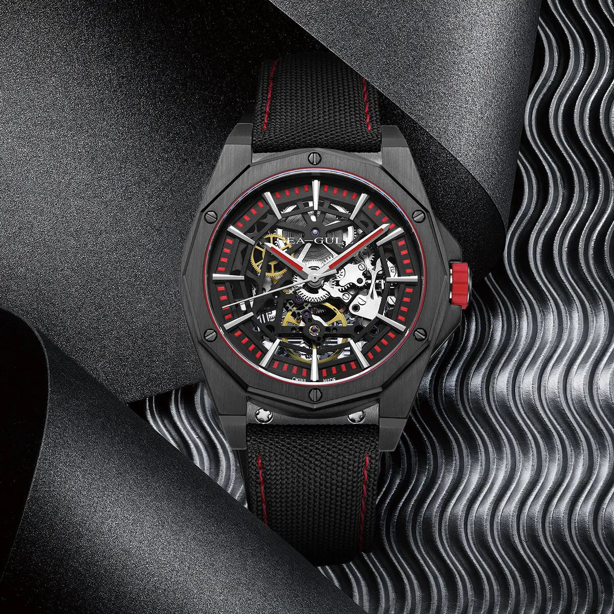 Straßenoberhaupt-Serie | Voller Skelett | Leuchtend | 43mm