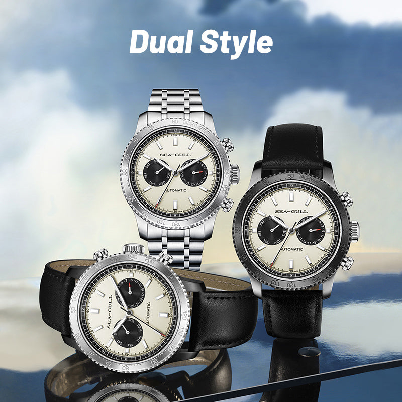 Panda Eye | GMT | Doppio Calendario | Tachimetro | 43mm