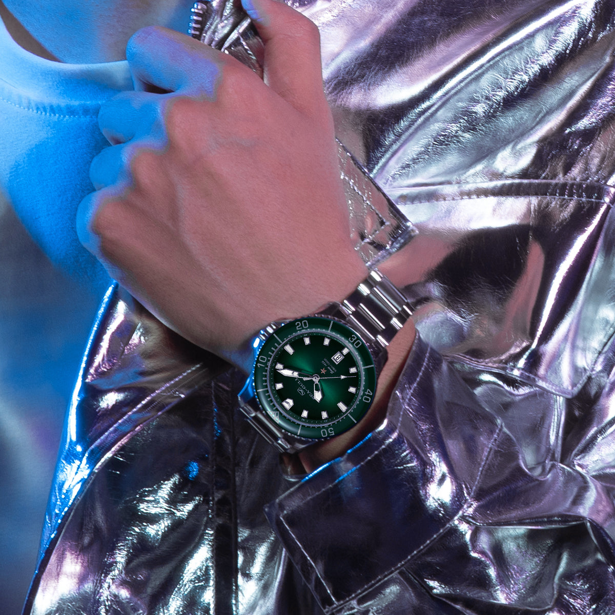 ダイブ | オーシャンシリーズ | 300M防水 | 輝く | カレンダー | 44mm