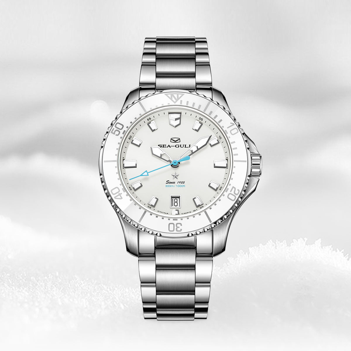 Ocean Series | Mother-of-Pearl Dial | Luminous | 300m Waterproof | 40mm