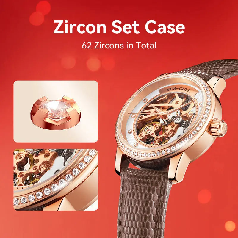 Elegant | Skeleton | Fashion | 34mm Sea-Gull