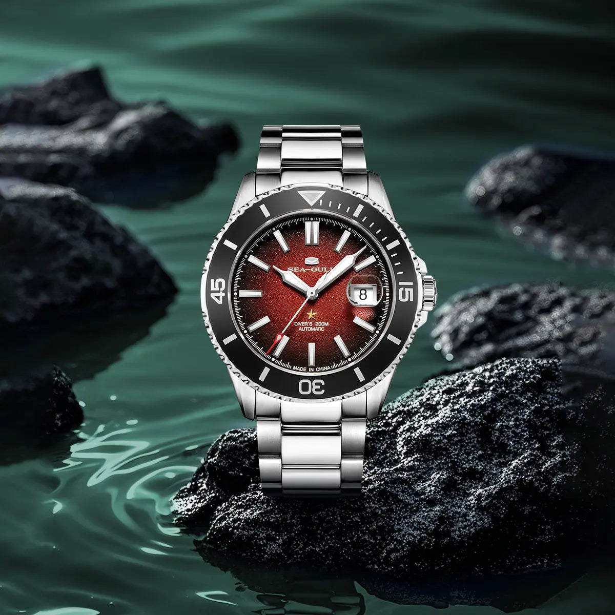 Ocean Series | Calendar | Luminous | 200m Waterproof | 44mm Sea-Gull