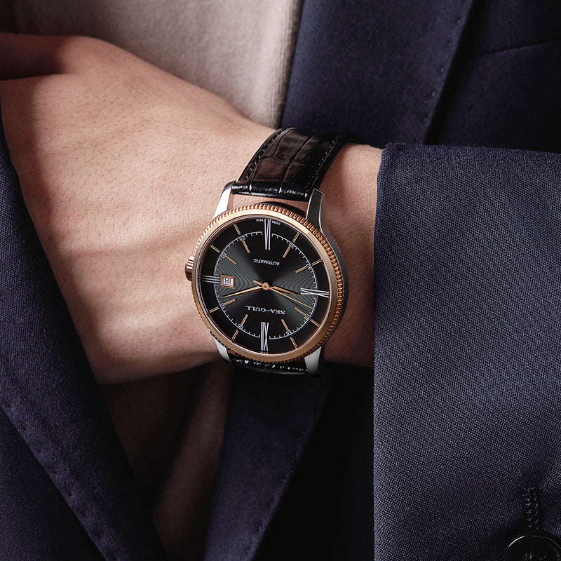 Ultra-Thin | Business | Calendar | Dress Watch | 41mm Sea-Gull