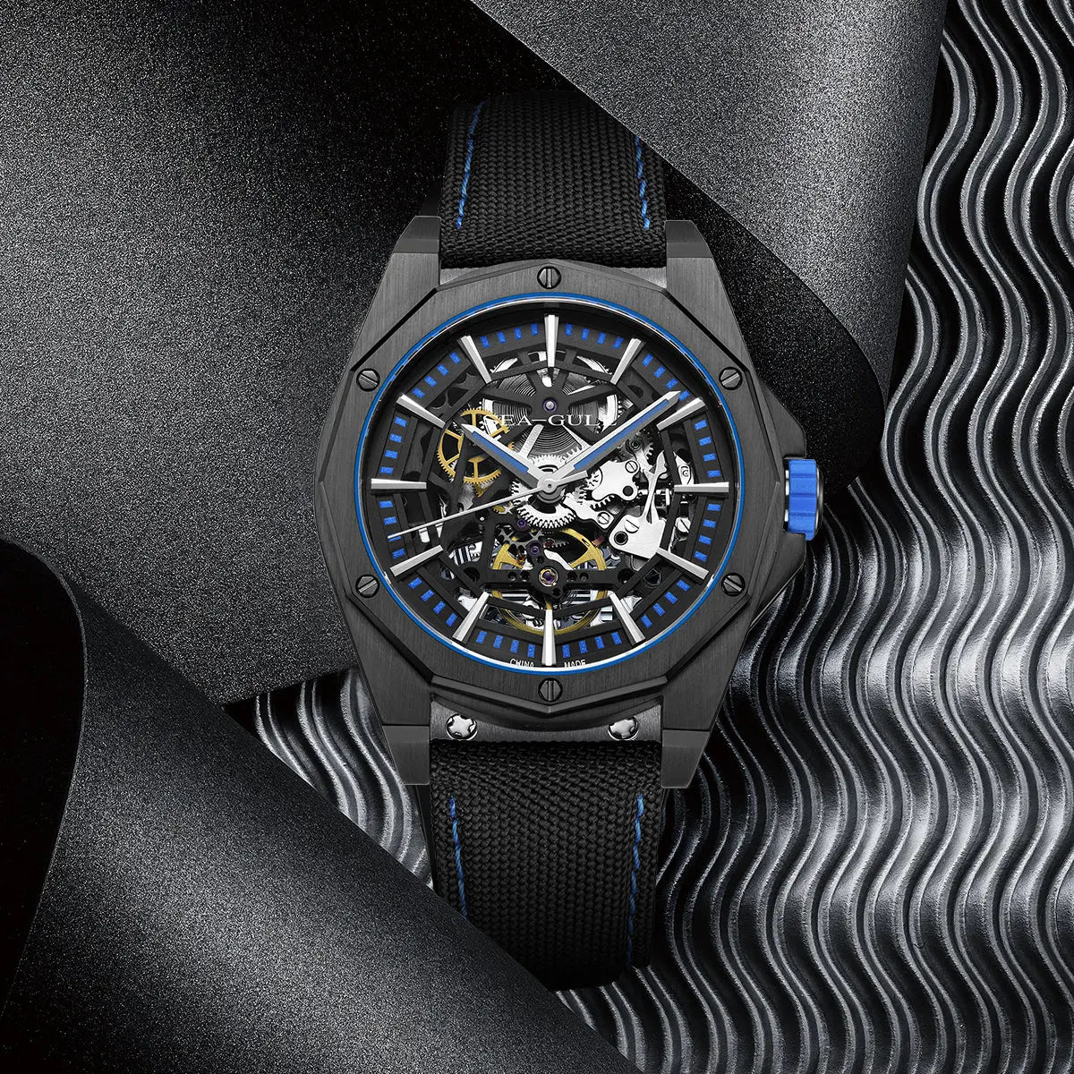 Straßenoberhaupt-Serie | Voller Skelett | Leuchtend | 43mm