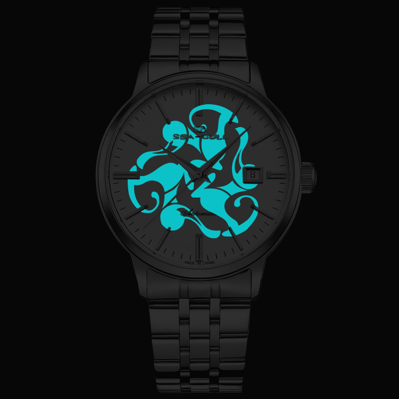 Black Label Series | Luminous | Auspicious Ram Dial | Bonus Bracelet | 40mm