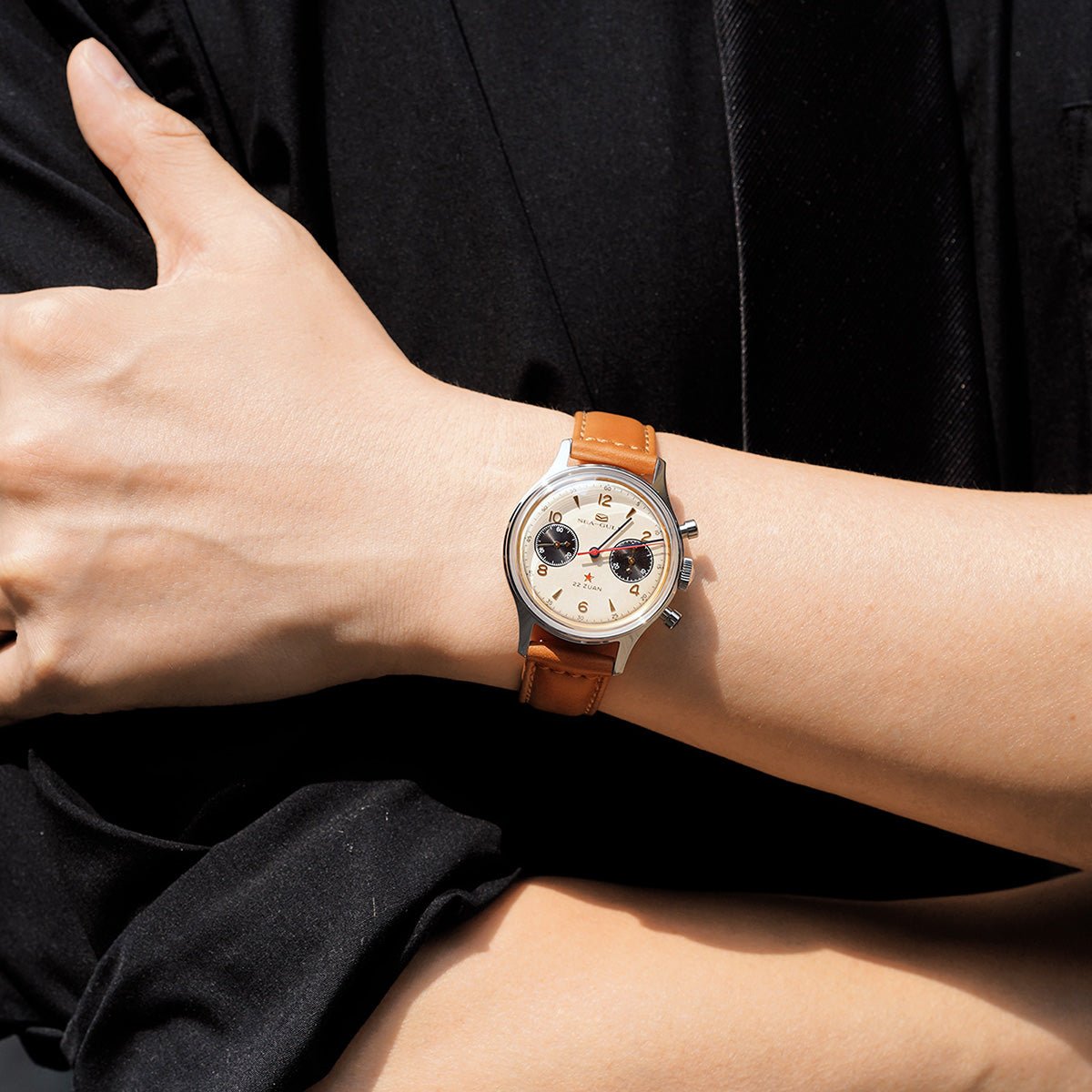 Seagull 1963 Series | Polar Night Edition | Panda Eye | Vintage Chronograph | 37.3mm - Sea-Gull Watch Official Store