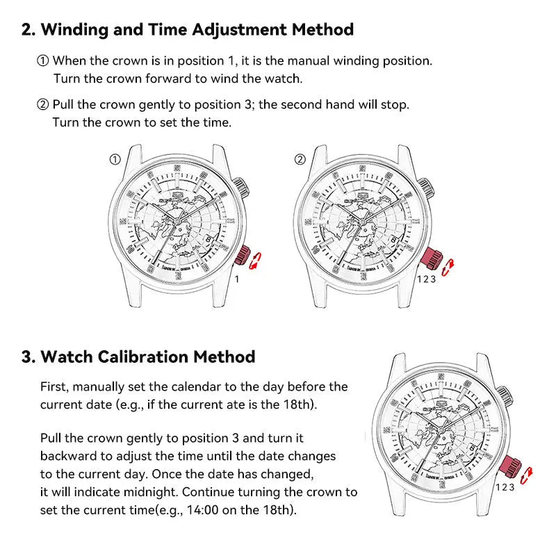 GMT | Dual Time Zone | Calendar | 40mm Sea-Gull