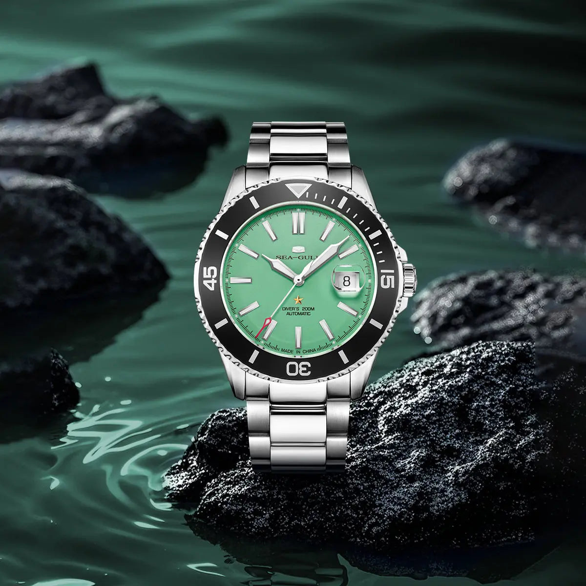 Ocean Series | Calendar | Luminous | 200m Waterproof | 44mm Sea-Gull