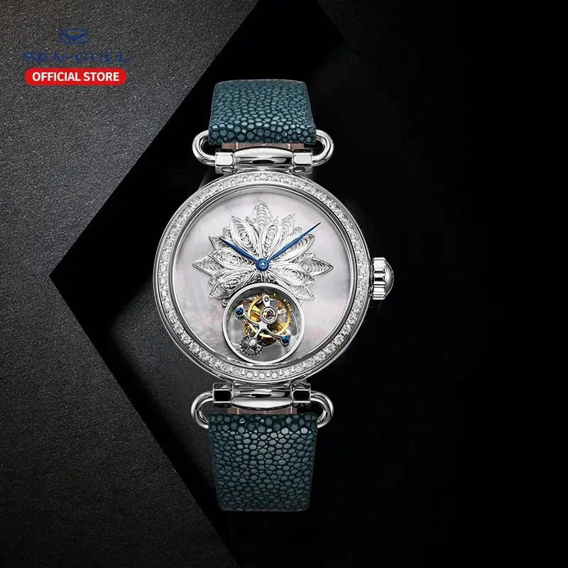 Tourbillon | Artist Series | Filigrana | Quadrante in madreperla | 39mm Sea-Gull