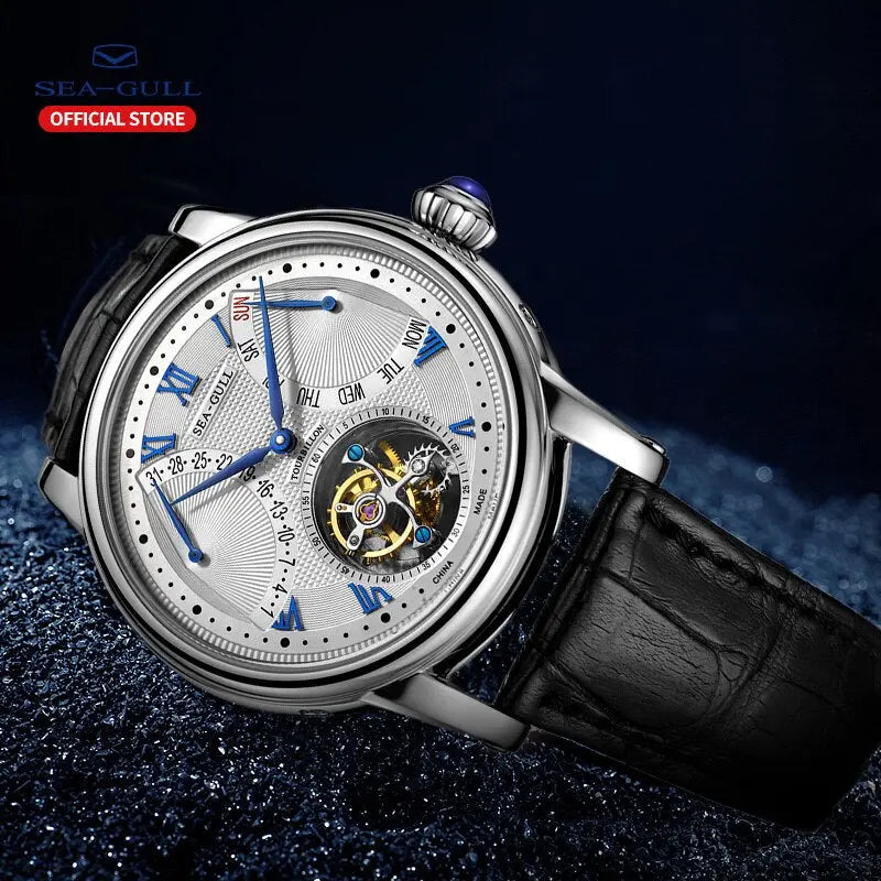 Tourbillon | Heritage Series | Complete Calendar | Roman Numeral | 43mm Sea-Gull