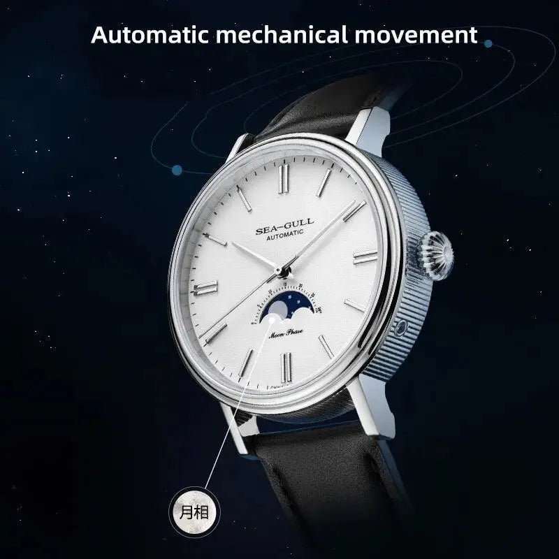 Moon Phase | Simple | 41mm - Sea-Gull Watch Official Store