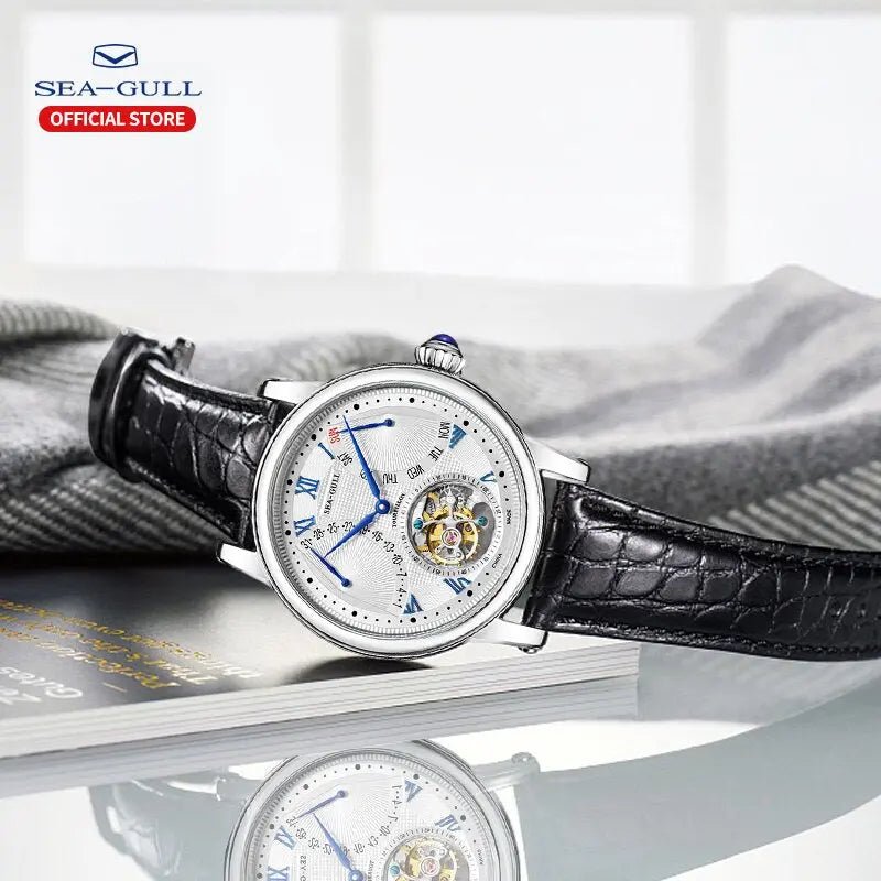 Tourbillon | Serie Heritage | Calendario completo | Numeri romani | 43mm Sea-Gull