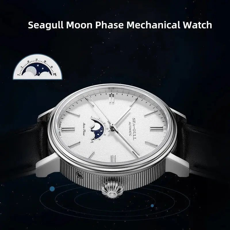 Moon Phase | Simple | 41mm - Sea-Gull Watch Official Store