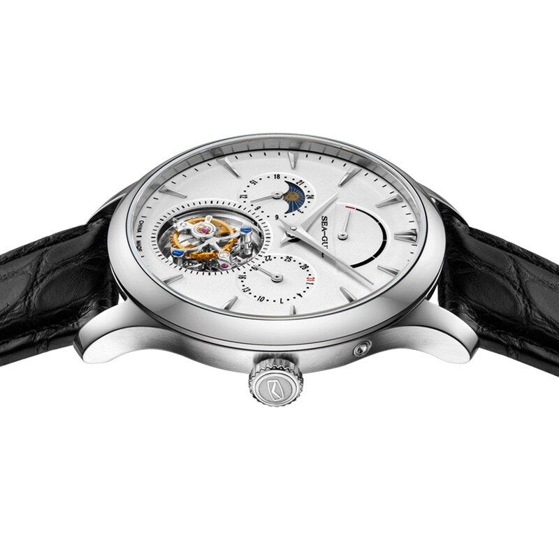 Tourbillon | Moon Phase | Complete Calendar | Energy Indicator | 41mm Sea-Gull