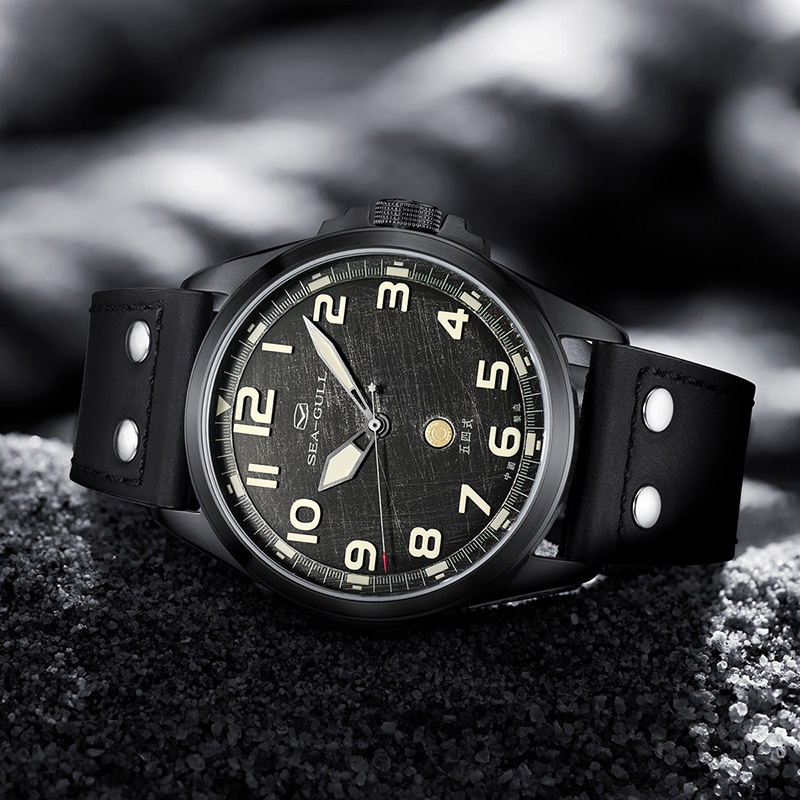 Vintage | Orologio Militare | Luminoso | 100m Impermeabile | Pilota | 43mm