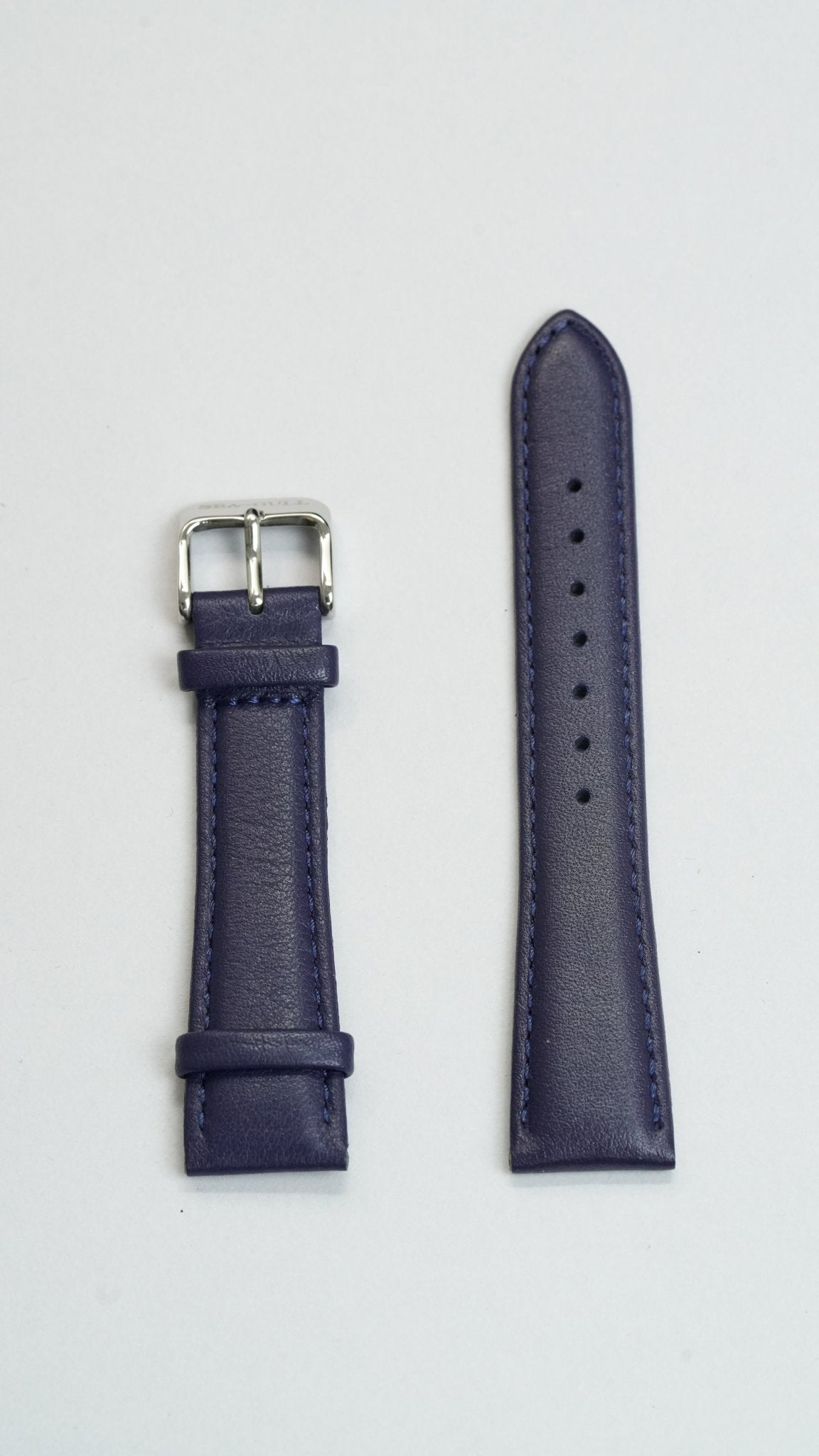 Leather Strap | Plain Grain | Pin Buckle | Blue | 20mm - Sea-Gull Watch Official Store