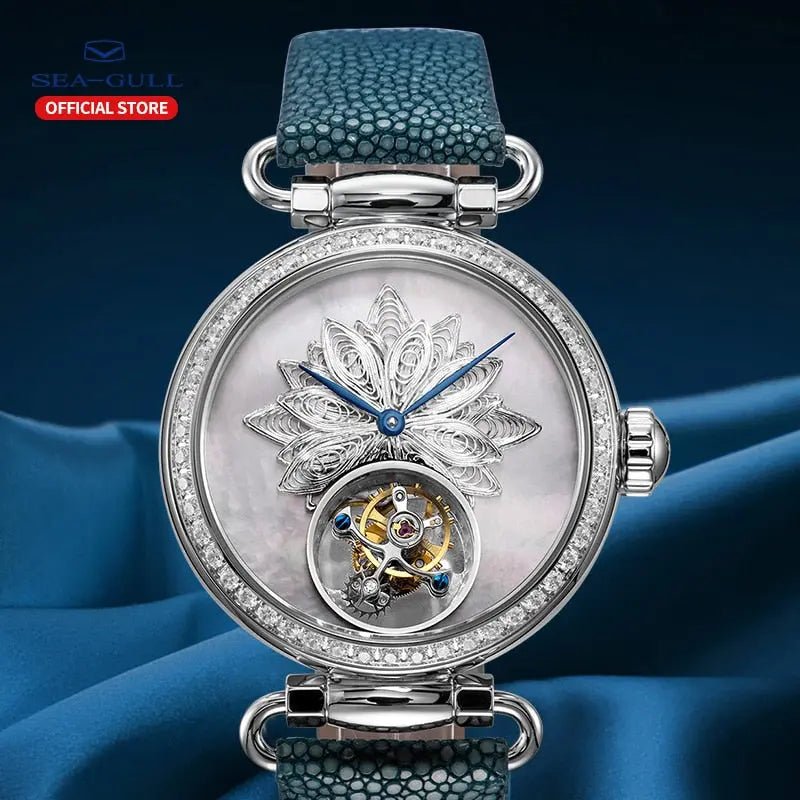 Tourbillon | Artist Series | Filigrana | Quadrante in madreperla | 39mm Sea-Gull