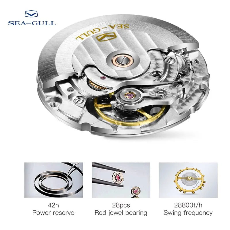 Morse Code | Casual | Calendar | 41mm Sea-Gull