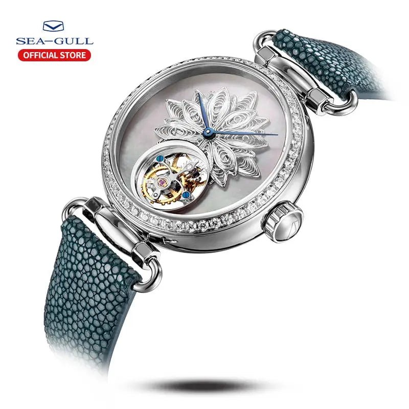 Tourbillon | Serie Artist | Filigrana | Quadrante in madreperla | 39mm Sea-Gull