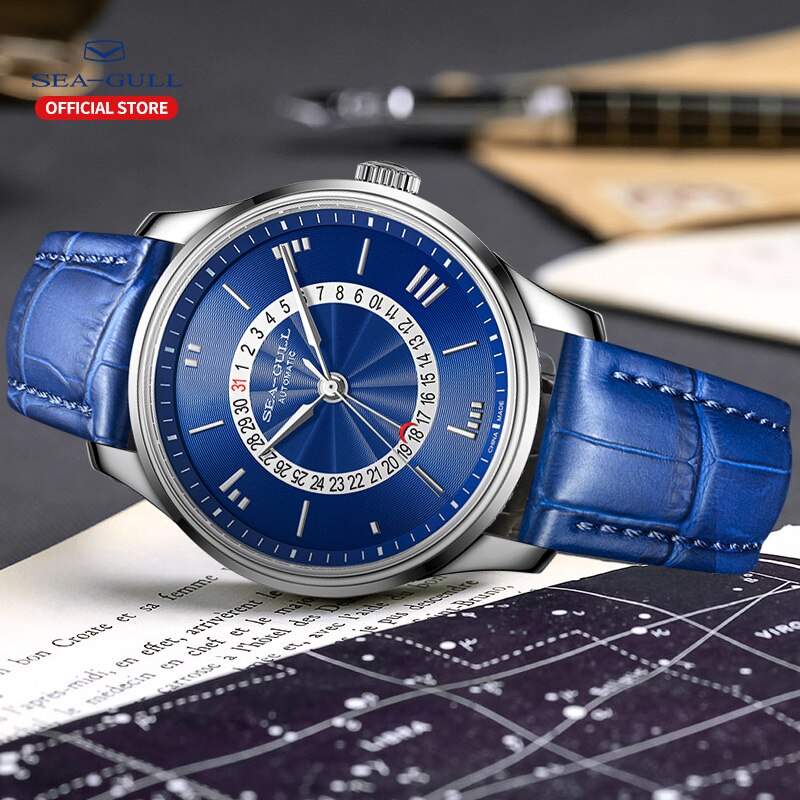 Morse Code | Casual | Calendar | 41mm Sea-Gull