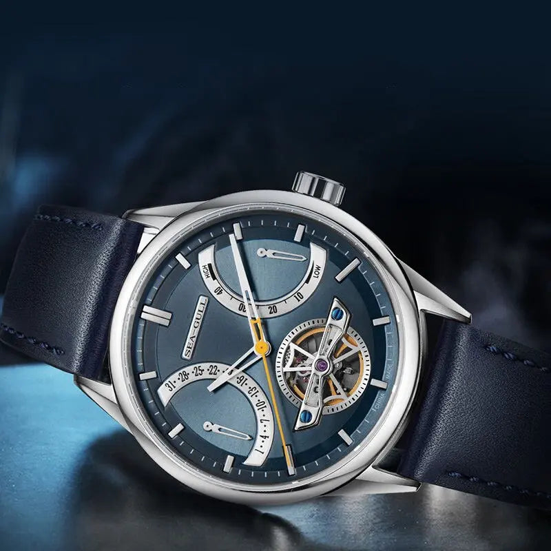 Master Series | Flywheel | Complete Calendar | Energy Indicator | 42mm Sea-Gull