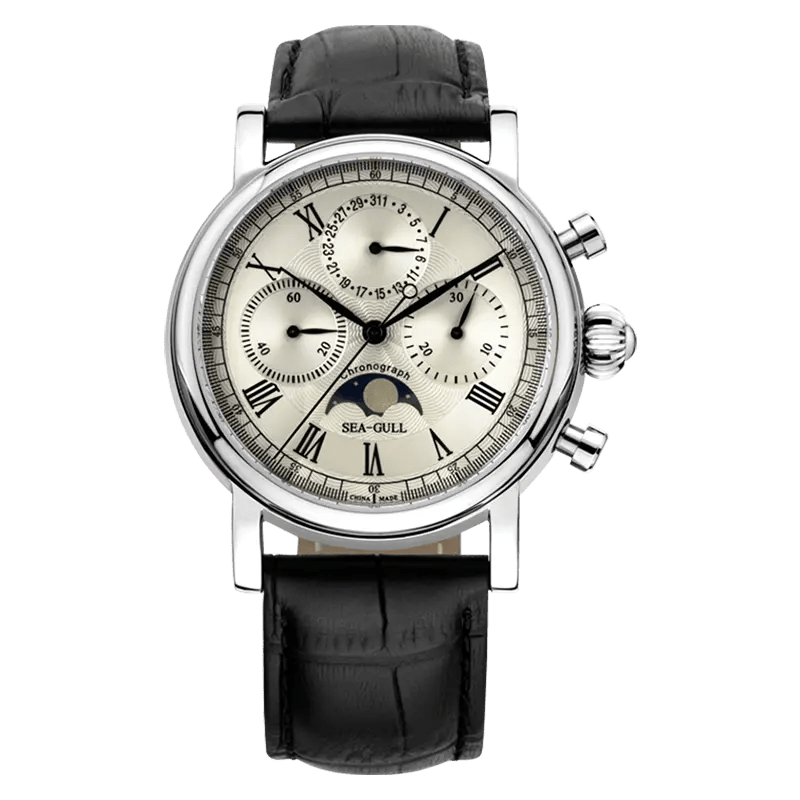 Master Series | Moon Phase | Chronograph | Complete Calendar | 41mm - Sea-Gull Watch Official Store