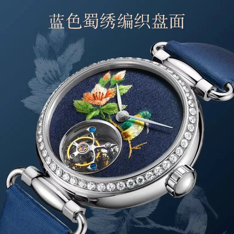 Eccentric Tourbillon | Embroidered Dial | Heritage Series | 39mm Sea-Gull