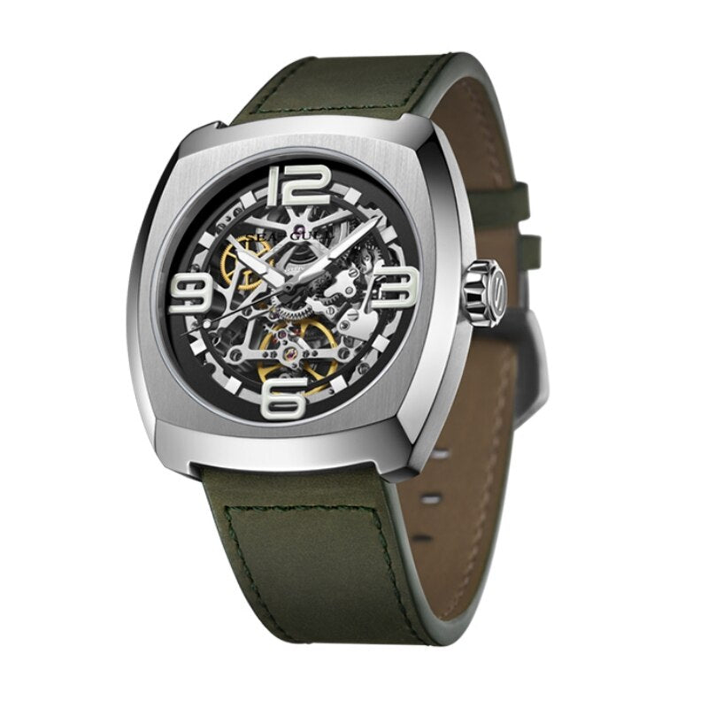 Straßenoberhaupt | Leuchtend | Skelett | Tonneau | 46mm