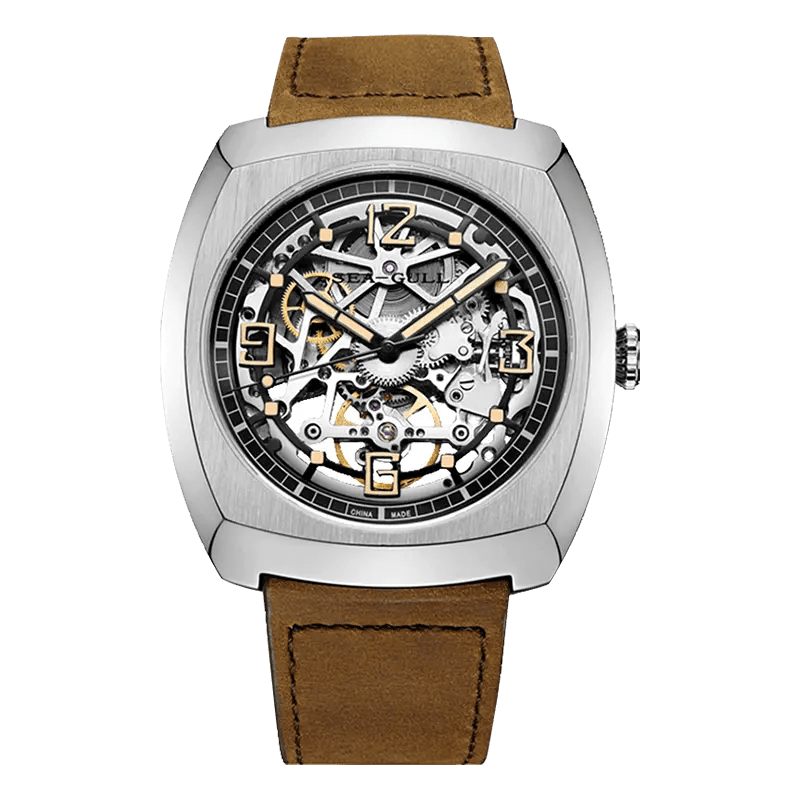 Tonneau | Squelette | Lumineux | 44mm Sea-Gull