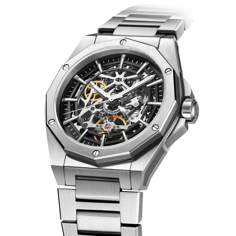 Edge Series | Skeleton | Stainless Steel Strap | 42mm Sea-Gull