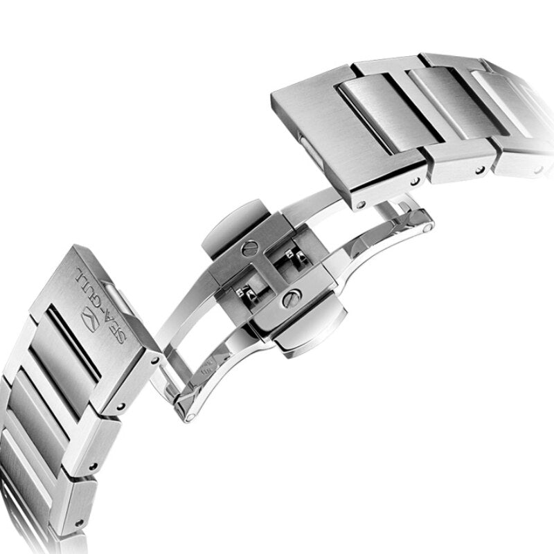 Série Edge | Squelette | Bracelet en acier inoxydable | 42mm