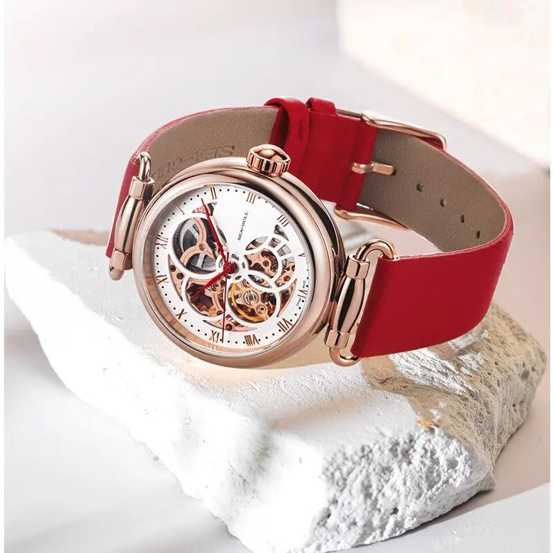 Skeleton | Fashion | Roman Numeral | Multicolor | 38mm - Sea-Gull Watch Official Store