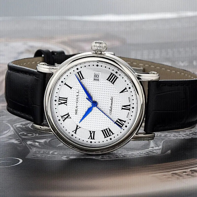 Business | Couple Watch | Calendar | Roman Numeral | 38.5mm/27mm Sea-Gull