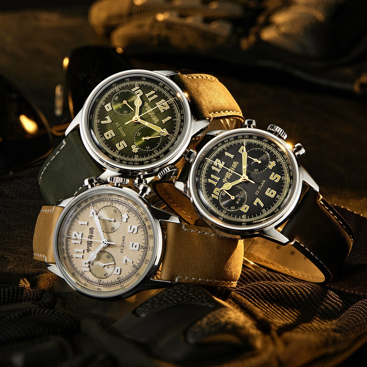 Série Voyage | Poursuite du Vent 1963 | Pilote | Chronographe | Lumineux | 40mm