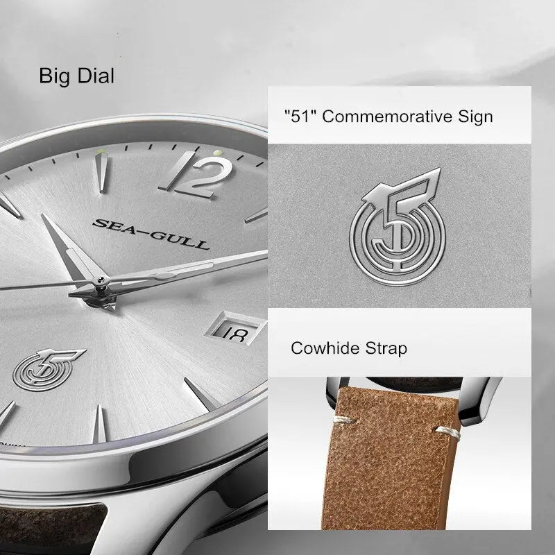 New Youth Edition | Simple | Calendar | 40mm Sea-Gull