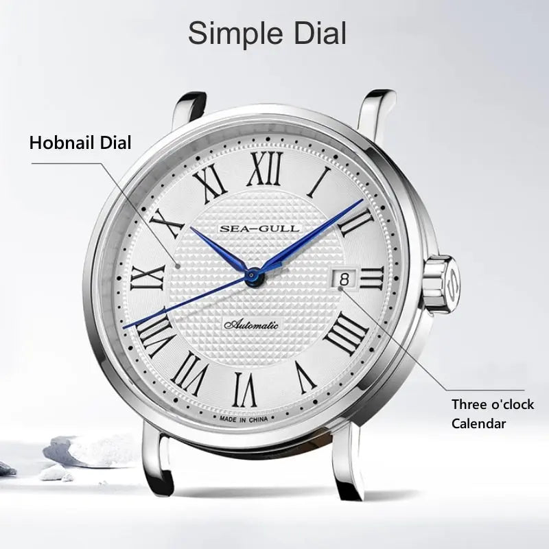 Business | Calendar | Roman Numeral | 40mm Sea-Gull