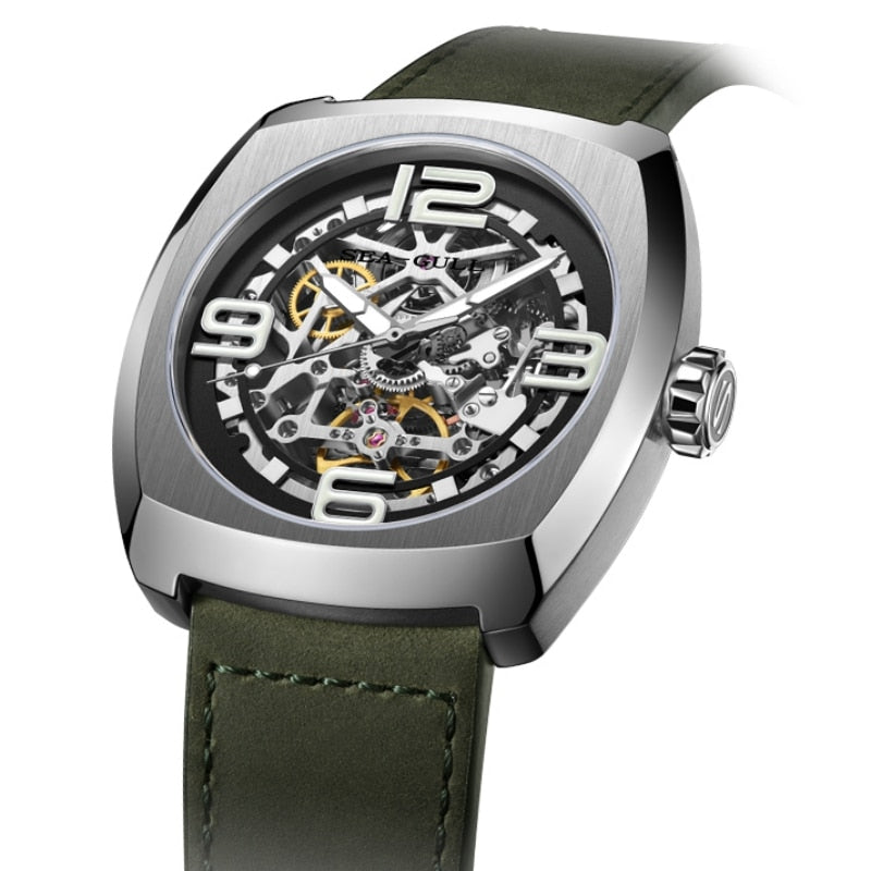 Straßenoberhaupt | Leuchtend | Skelett | Tonneau | 46mm
