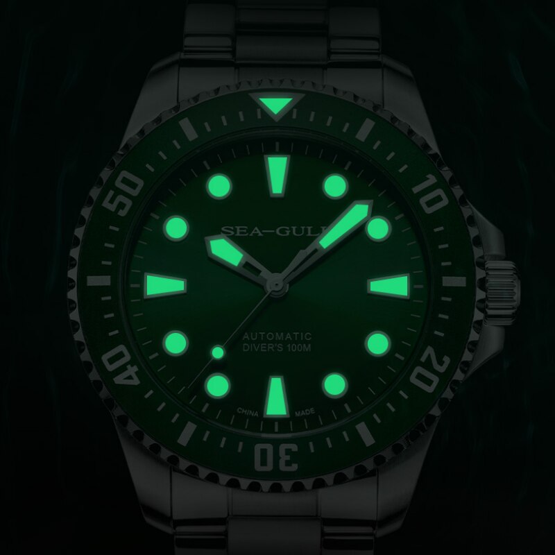 Serie Oceánica | 100M Impermeable | Buceo | Luminoso | 44mm