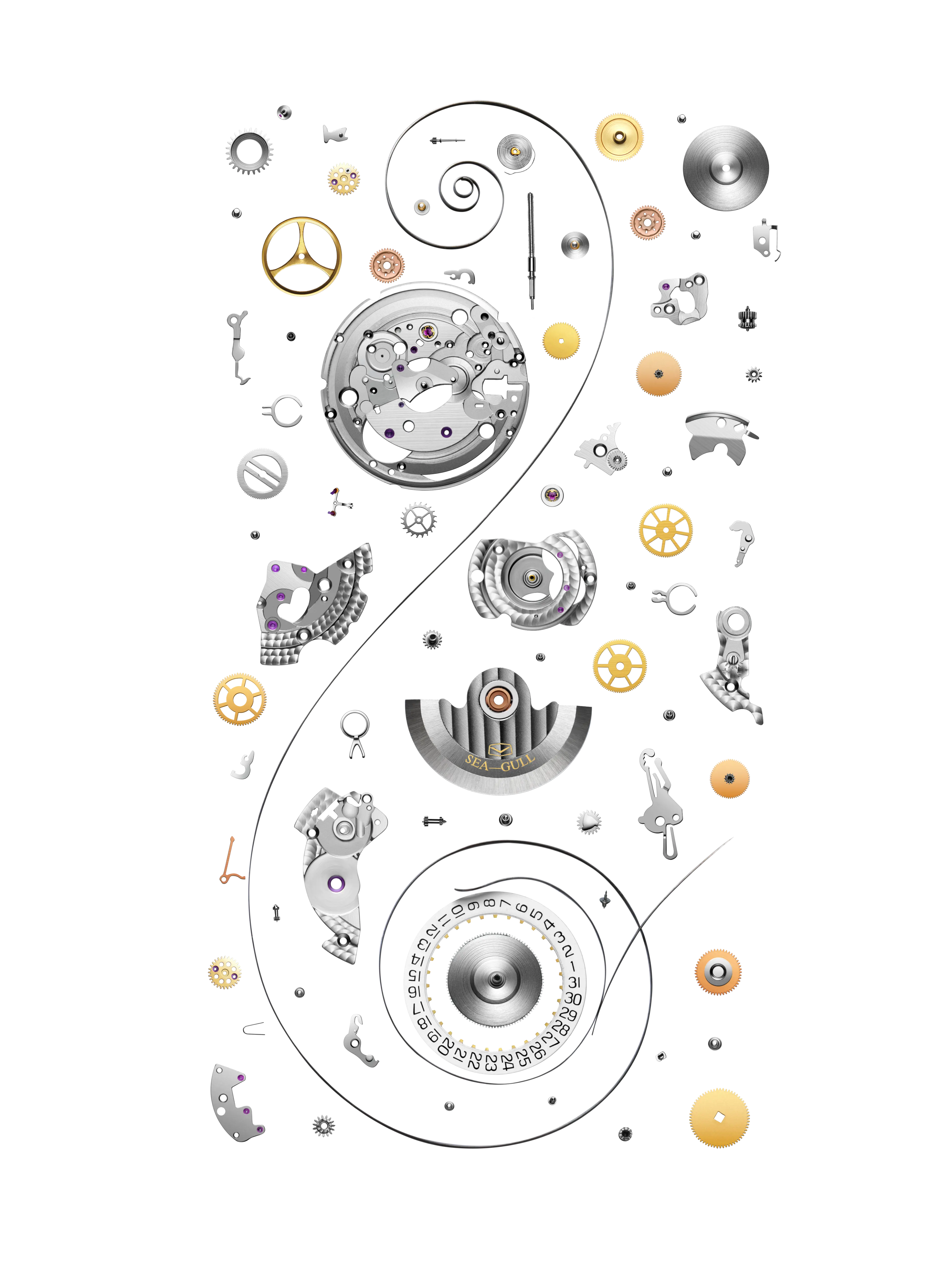 ST2130 | Single Calendar | High Frequency Sea-Gull