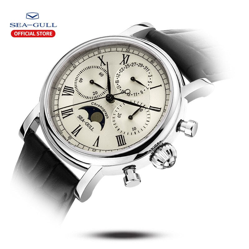 Master Series | Moon Phase | Chronograph | Complete Calendar | 41mm Sea-Gull