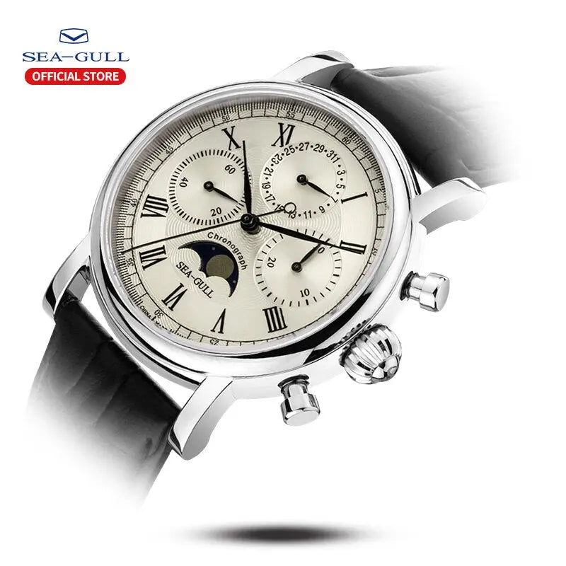Master Series | Moon Phase | Chronograph | Complete Calendar | 41mm Sea-Gull