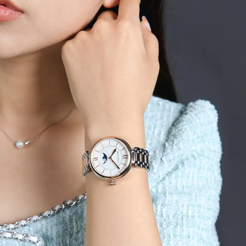Moon Phase | Niche | Fashion | Roman Numeral | 36.5mm Sea-Gull