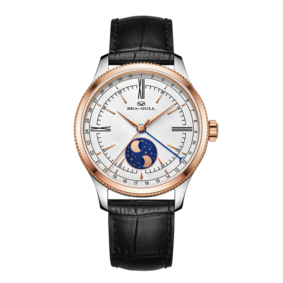Moon Phase | Calendar | Roman Numeral | 41mm Sea-Gull