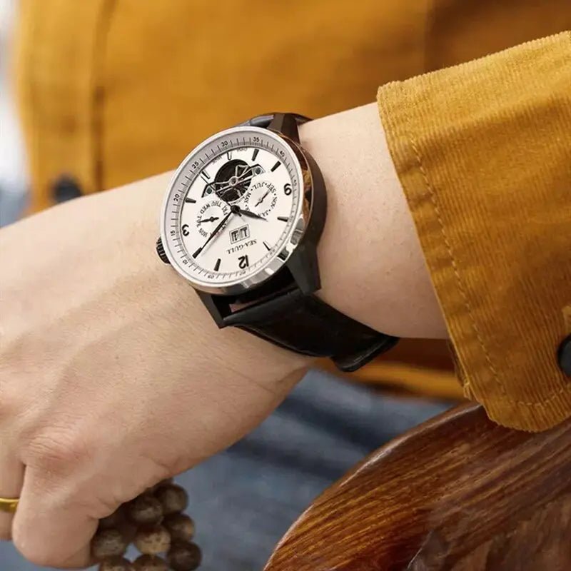 Skeleton | Open Heart | Complete Calendar | Week Display | 43mm - Sea-Gull Watch Official Store