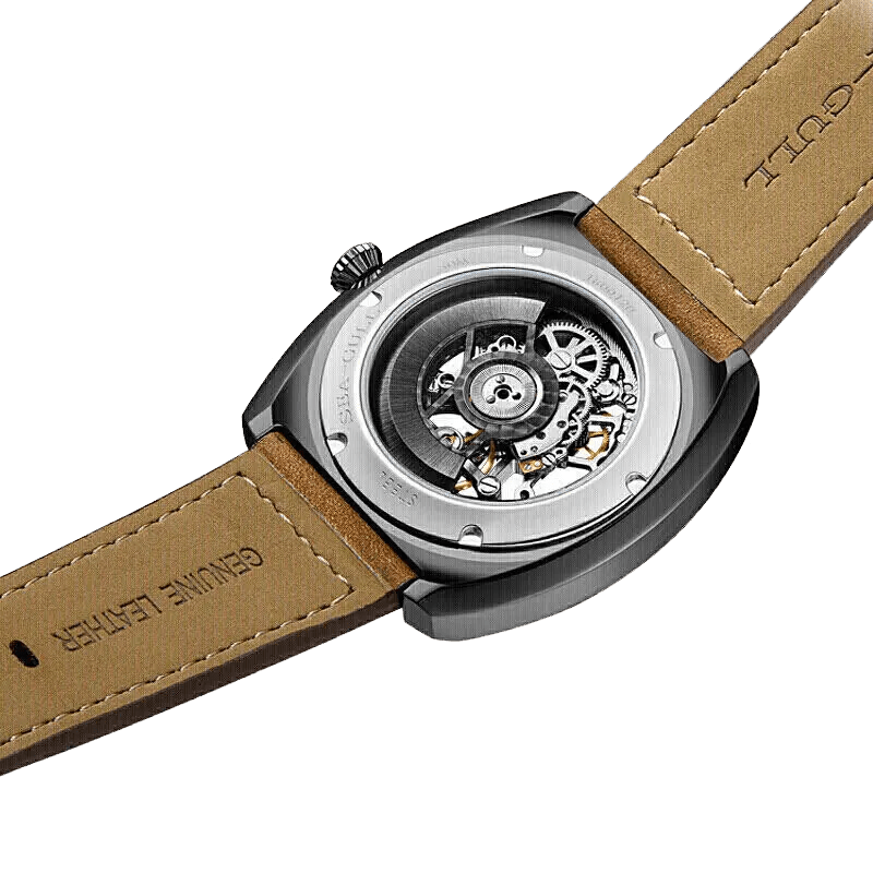 Tonneau | Squelette | Lumineux | 44mm Sea-Gull