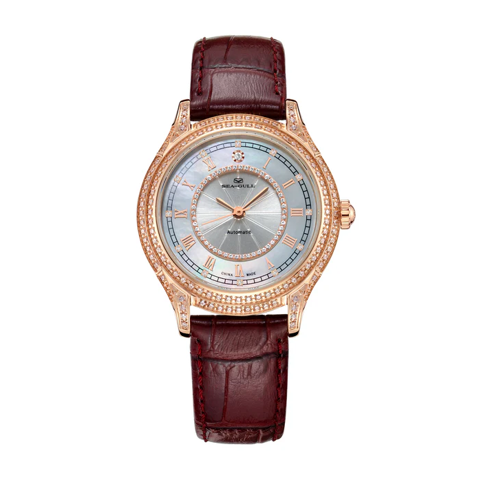 Diamond-set Mother-of-Pearl Dial | Vintage Automatic | Women's Watch | 34mm