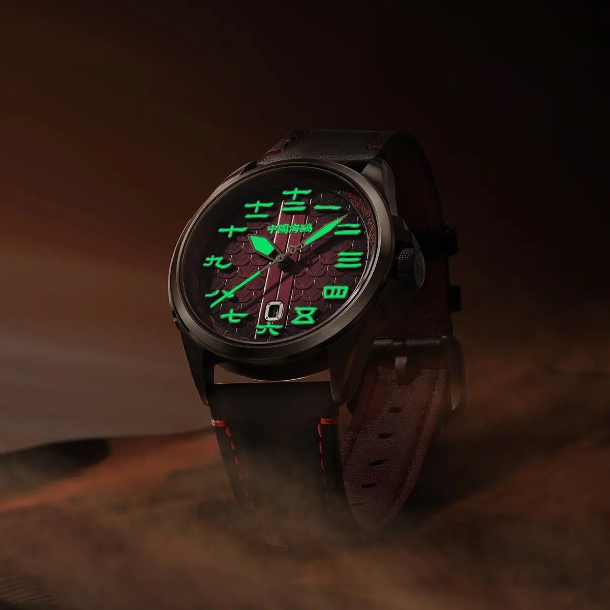 Dynastie Han | Étanche 100 m | Rétro | Chiffres chinois | Calendrier | 43 mm Sea-Gull