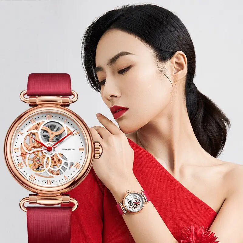 Skeleton | Fashion | Roman Numeral | Multicolor | 38mm - Sea-Gull Watch Official Store