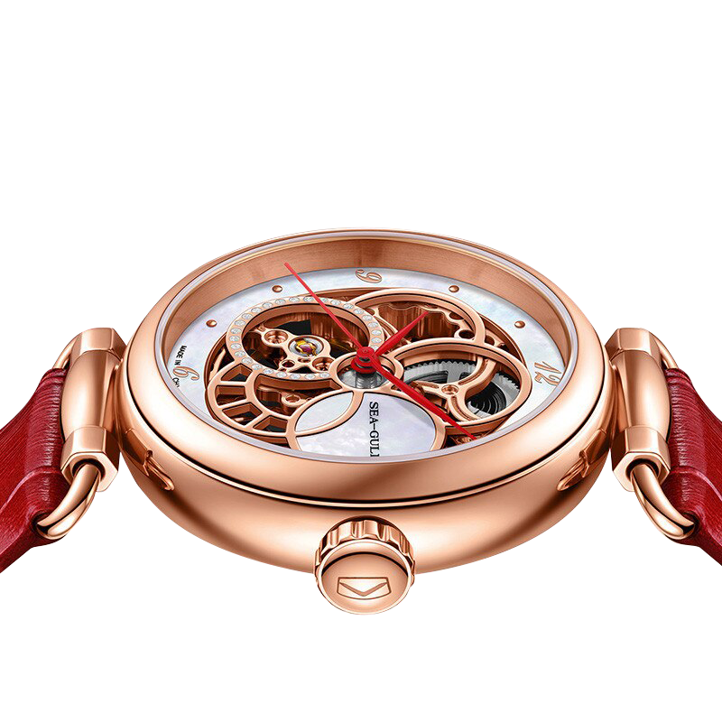 Luxe | Cadran en nacre | Squelette | 38,5 mm