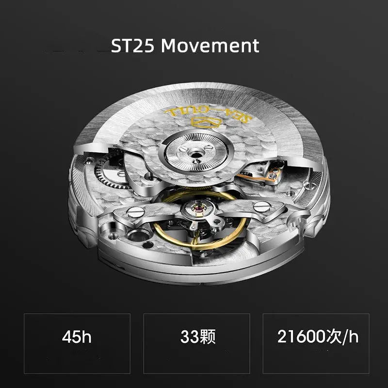 Fashion | Skeleton | Triple Hands | Flywheel | 42mm Sea-Gull